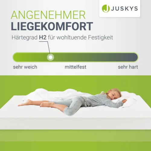 Saltea Juskys H2 cu confort mediu