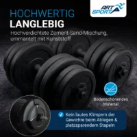 set de gantere de 30 kg | juskys |