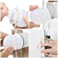 bild_16jpWaRGf9NCMFW.jpg Masă de toaletă Bella cu iluminare LED | Juskys | Masă de toaletă cu oglindă și mult spațiu de depozitare