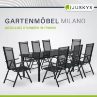 Set mobilier grădină Milano cu masă și scaune