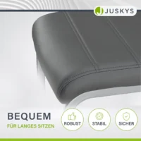 Șezut gri tapițat al unui scaun modern