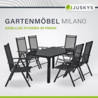 Set mobilier grădină Milano cu masă și șase scaune