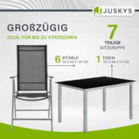 Set mobilier grădină masă și șase scaune