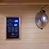 Saună cu infraroșu Kolding | Juskys | 130x190cm Sistem dublu de încălzire 190cm pentru 2 persoane