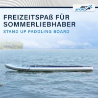Placă stand up paddle pe lac liniștit