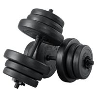 Set de gantere 40 kg | Juskys | Gantere cu mânere antiderapante și greutăți în 3 clase de greutate