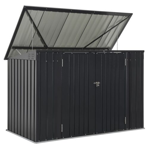 bild_1_04e6df06-8d66-4ca9-8ac1-8cdd822e5e3d.jpg Încintă pentru containere Namur 1,9 m² | Juskys | Încintă metalică pentru containere cu uși mari