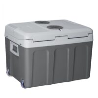 Ladă frigorifică Polul Nord | Juskys | Gri | 40 L | Ladă frigorifică electrică cu conexiune convenabilă de 12 V și 230 V