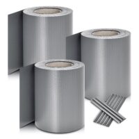 Benzi de protecție a intimității din PVC | Juskys | Gri deschis | Pachet de 3 | Bandă de protecție a intimității din PVC 19cm x 35m pentru garduri de grădină