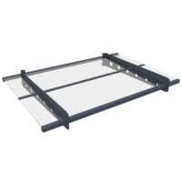 Copertină Manila | Juskys | 120 x 80 cm | Acoperiș protector pentru orice zonă de intrare