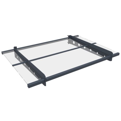 Copertină Manila | Juskys | 120 x 80 cm | Acoperiș protector pentru orice zonă de intrare