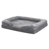 Pat pentru câini Sheena | Juskys | XL | Pat ortopedic pentru animale de companie cu husă moale