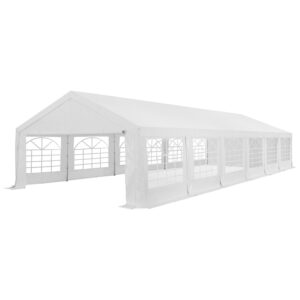 Cort de petrecere pentru evenimente de gală | Juskys | 6 x 12 m | Pavilion mare pentru petreceri în aer liber, în grădină