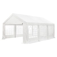 Cort de petrecere pentru evenimente de gală | Juskys | 4 x 6 m | Pavilion mare pentru petreceri în aer liber, în grădină