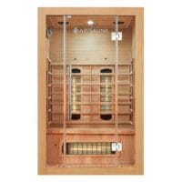 Saună cu infraroșu Kiruna 120 | Juskys | 120x105cm 190cm Tehnologie duală 2 persoane