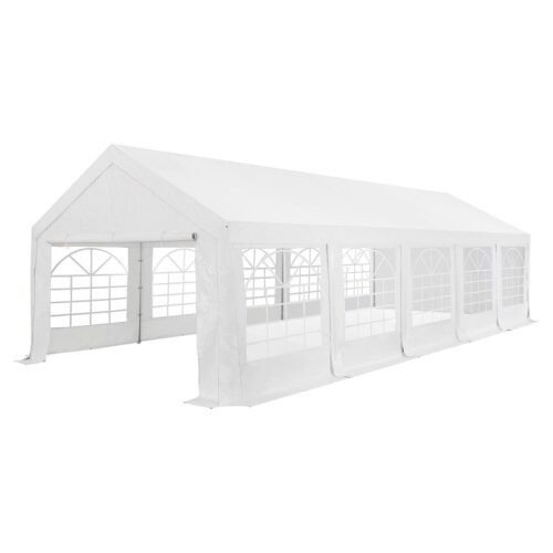 Cort de petrecere pentru gale | Juskys | 4 x 10 m | Pavilion mare pentru petreceri în aer liber, în grădină