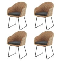 bild_1_5f7815f8-7764-462f-9089-d54d39f5d60c.jpg Scaune Cody din răchită | Juskys | Set de 4 | Scaune elegante și confortabile cu perne - Scaune din răchită din lemn natural