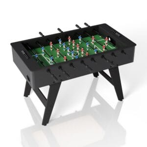 Masă de fotbal pentru copii și adulți | Juskys | Negru | Masă de fotbal cu accesorii și numărător de scor integrat