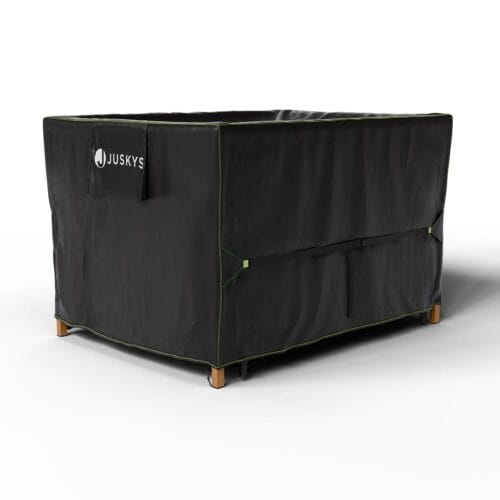 bild_1_79934a2a-7e80-41f3-b128-2ed9e7c5a189.jpg Husă pentru mobilier de grădină CoverSafe Pro | Juskys | 150 x 90 x 75 cm | Husă robustă și impermeabilă cu fantă de ventilație