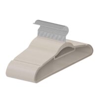 Umerașe pentru haine - catifea | Juskys | 50 buc | Kaki | Umerașe pentru dulap - antiderapante cu înveliș de catifea