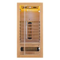 Saună cu infraroșu Kiruna 90 | Juskys | 90x90cm 190cm Tehnologie duală 1 persoană