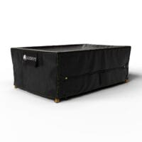 Husă pentru mobilier de grădină CoverSafe Pro | Juskys | 220 x 140 x 75 cm | Husă robustă și impermeabilă cu fantă de ventilație
