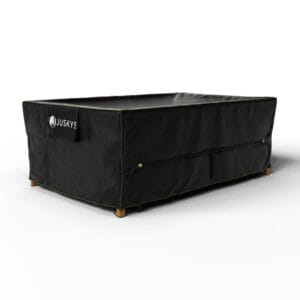Husă pentru mobilier de grădină CoverSafe Pro | Juskys | 220 x 140 x 75 cm | Husă robustă și impermeabilă cu fantă de ventilație