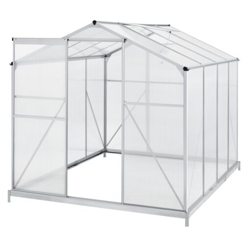 bild_1_bcf1db40-f90d-4973-ba5f-ea06b9de4247.jpg Seră din aluminiu cu fundație | Juskys | 7,2 m² | Prelungește sezonul de grădinărit de primăvară până în toamnă