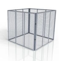Compostor metalic pentru deșeuri de grădină | Juskys | argintiu | 800 litri | Compostor de grădină cu volum de 450L și 800L