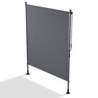 bild_1_ce04d350-6db8-4be0-bd77-c548dbecc73a.jpg Copertină verticală Barbados | Juskys | 150 x 310 cm | Gri | Protecție solară și impermeabilă, reglabilă pe înălțime