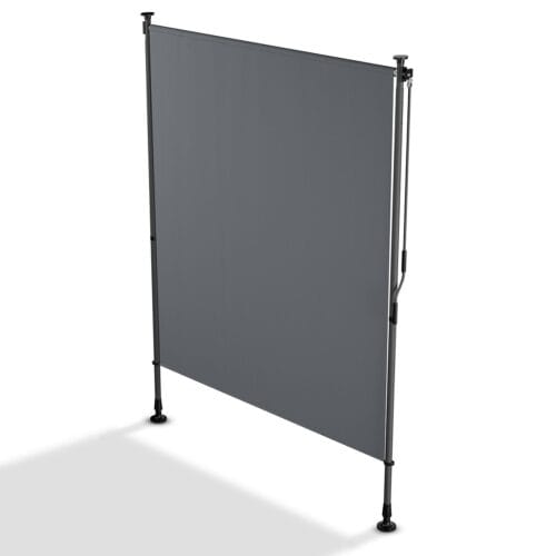 bild_1_ce04d350-6db8-4be0-bd77-c548dbecc73a.jpg Copertină verticală Barbados | Juskys | 150 x 310 cm | Gri | Protecție solară și impermeabilă, reglabilă pe înălțime