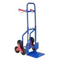 Cărucior manual pentru urcat scări până la max. 100 kg | Juskys | Cărucior manual pentru urcat scări cu lopată de încărcare pliabilă