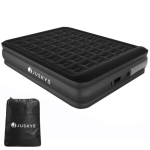 Saltea gonflabilă autogonflabilă Sapri | Juskys | L | Negru | Saltea gonflabilă confortabilă pentru camping sau pentru 1-2 persoane