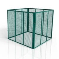 Compostor metalic pentru deșeuri de grădină | Juskys | verde închis | 450 litri | Compostor de grădină cu volum de 450L și 800L