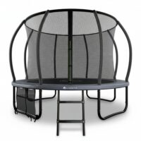 bild_1_d6e2ca9c-c11e-4113-812e-0f7183e4ab01.jpg Trambulina de exterior SkyBounce | Juskys | M | Trambulina robustă de grădină cu plasă de siguranță și husă pentru margini