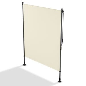 Copertină verticală Barbados | Juskys | 150 x 310 cm | Bej | Protecție solară și impermeabilă, reglabilă pe înălțime