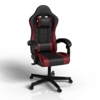 Scaun de gaming HyperSeat | Juskys | Negru/Vintage | Scaun de birou pentru acasă și gaming