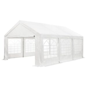 Cort de petrecere pentru evenimente de gală | Juskys | 3 x 6 m | Pavilion mare pentru petreceri în aer liber, în grădină