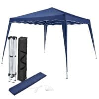Pavilion pliabil Vivara 3x3 m | Juskys | Albastru | Cort pliabil cu geantă de transport, cuie și frânghii