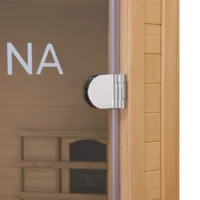 Saună cu infraroșu Kolding | Juskys | 130x190cm Sistem dublu de încălzire 190cm pentru 2 persoane