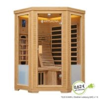 Cabină cu infraroșu Aalborg | Juskys | 120x120cm 190cm Tehnologie duală 2 persoane