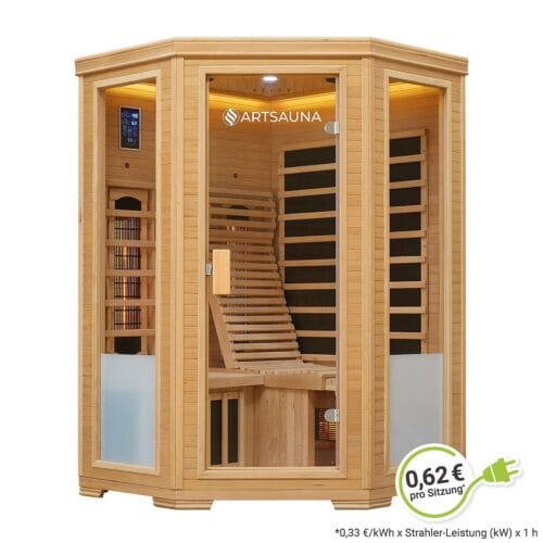 Cabină cu infraroșu Aalborg | Juskys | 120x120cm 190cm Tehnologie duală 2 persoane