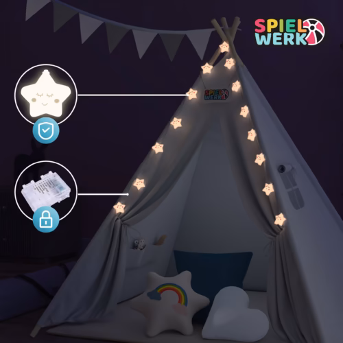 de-109525d-5 Cort de joacă Teepee gri 160x130x130cm