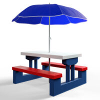de_100094d_1.jpg Set scaune albastre pentru copii cu umbrelă de soare