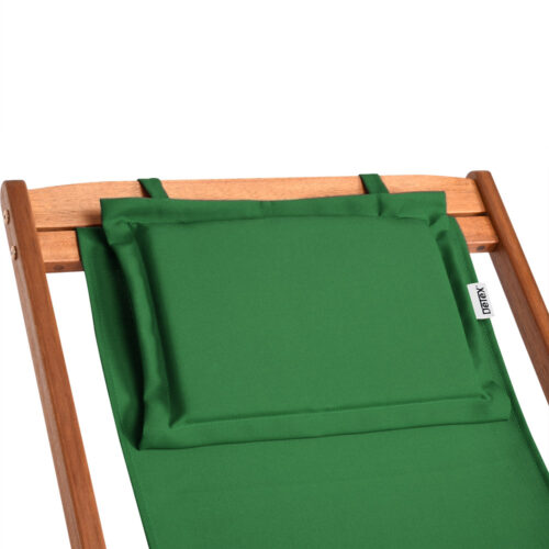 Șezlong de grădină, verde, lemn de salcâm, 94x60x94cm