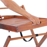 Cărucior de servire cu roți, lemn de salcâm, certificat FSC®