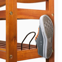 Suport pentru pantofi din lemn de salcâm 75x26x82cm