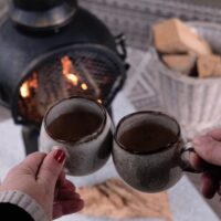 Încălzitor de terasă, șemineu, coș de fum