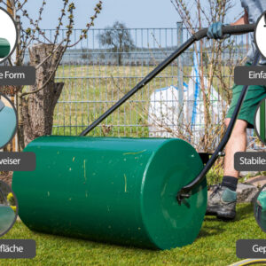 Tăvălug pentru gazon verde 60 cm
