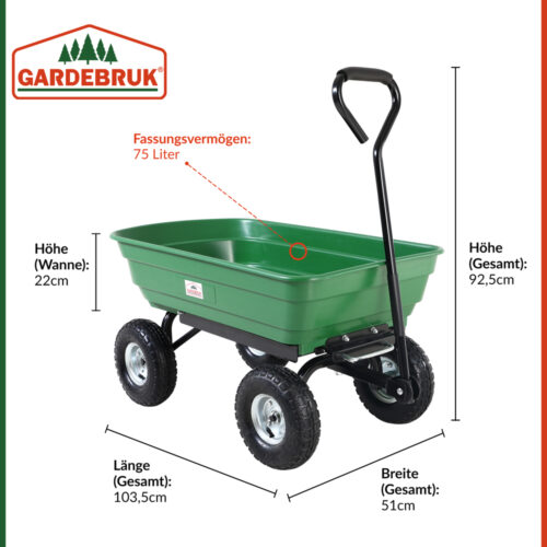 de_101496d_21.jpg Cărucior verde 103,5x51x92,5cm cu funcție de basculare